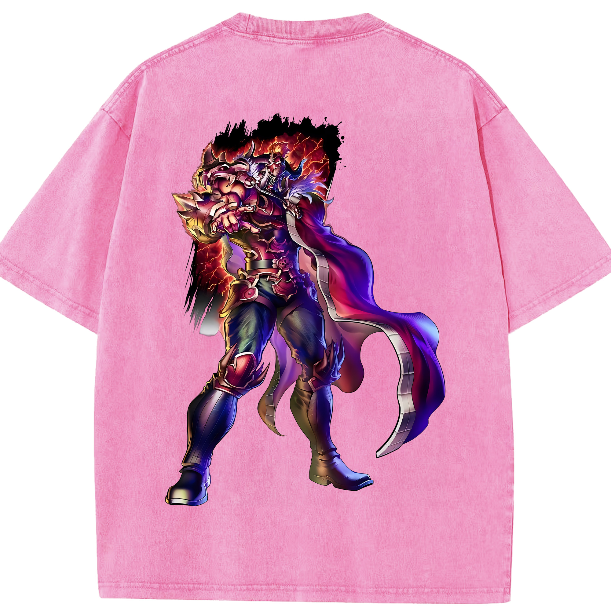 （画像用） 北斗の拳 Fist of the North Star 綿100% ヴィンテージ風 半袖Tシャツ（背面プリント）